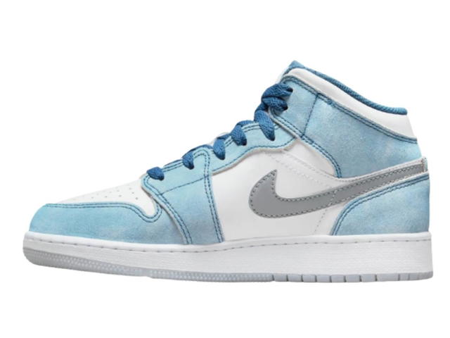 Jordan Jordan 1 Mid SE French Blue Light Steel (GS) - view 2