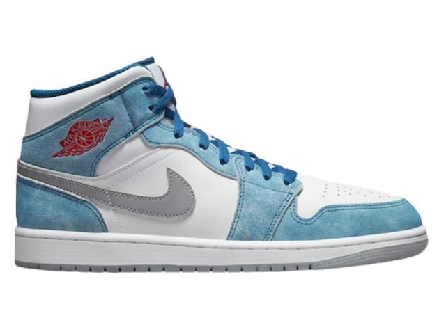 Jordan Jordan 1 Mid French Blue Fire Red - view 1