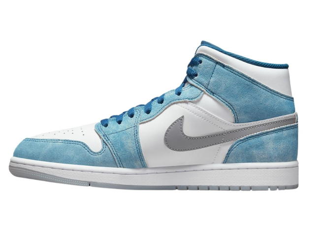 Jordan Jordan 1 Mid French Blue Fire Red - view 2