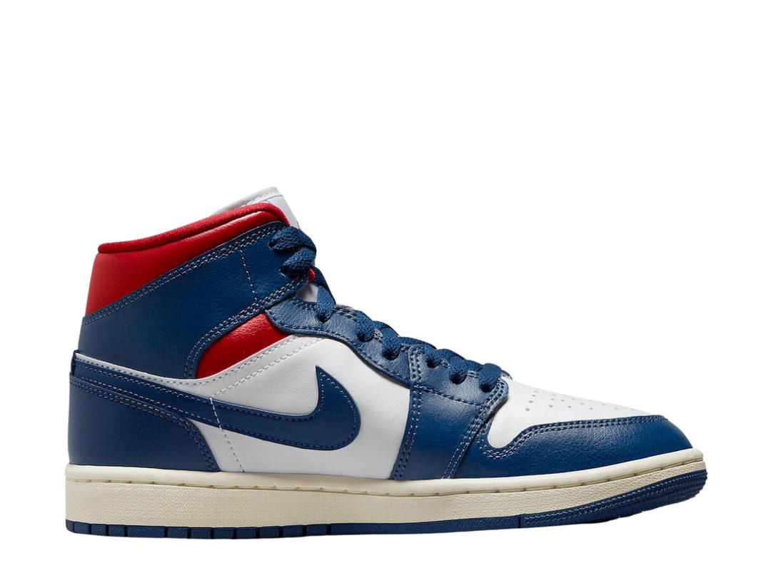 Jordan Jordan 1 Mid French Blue Gym Red (Women's)