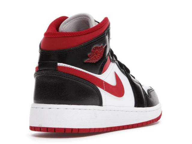 Jordan Jordan 1 Mid Gym Red Black White (GS) - view 3