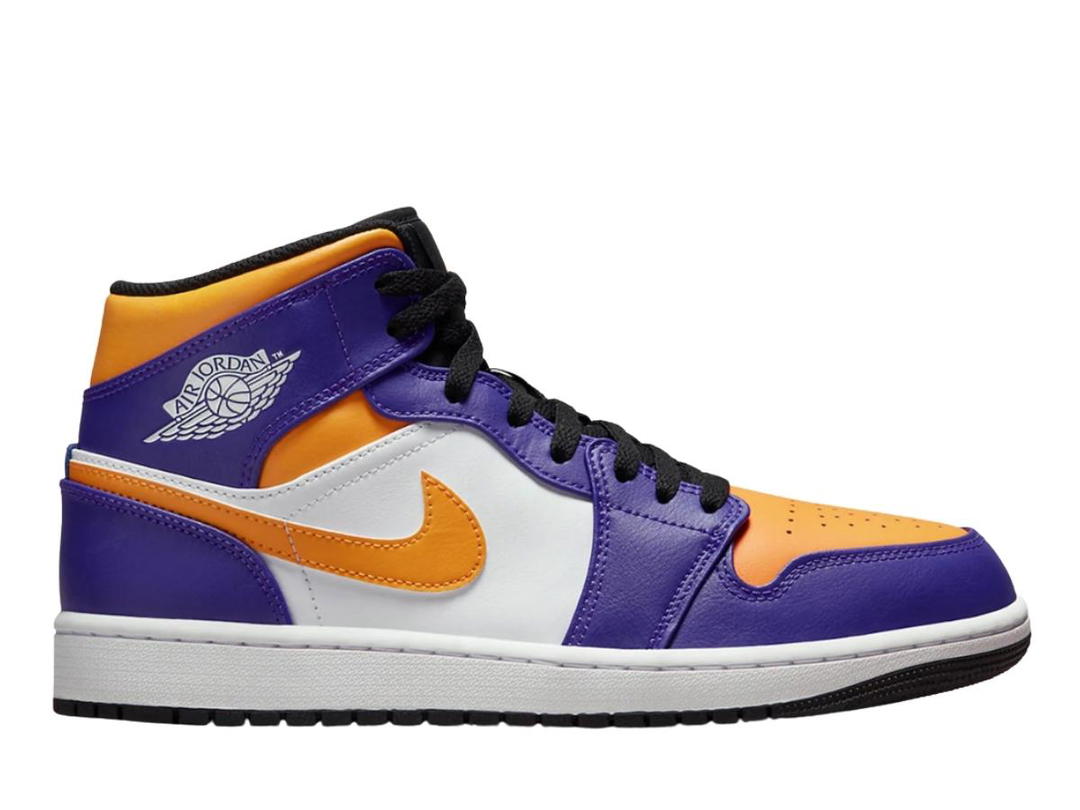 Jordan Jordan 1 Mid Lakers (2022)