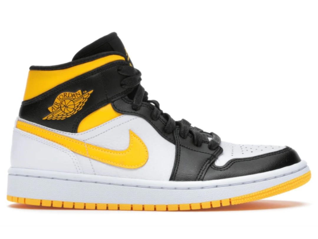 Jordan Jordan 1 Mid Laser Orange Black (Women's)