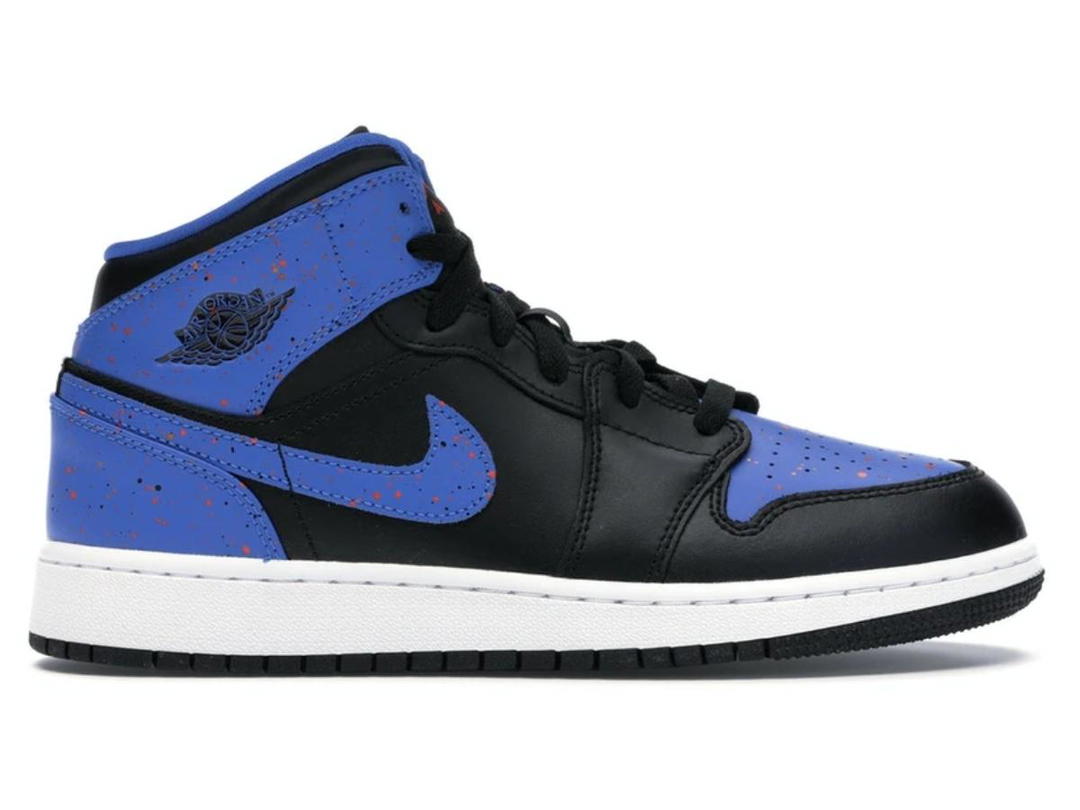 Jordan Jordan 1 Mid Royal Paint Splatter (GS)
