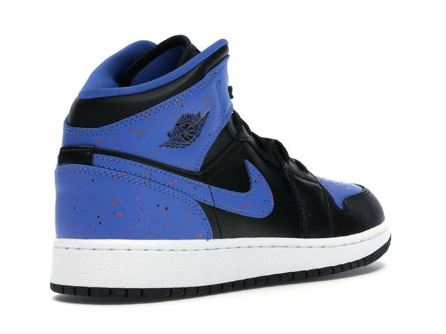 Jordan Jordan 1 Mid Royal Paint Splatter (GS) - view 3