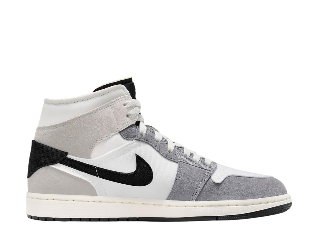 Jordan Jordan 1 Mid SE Craft White Cement Grey Black
