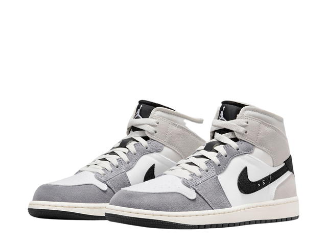 Jordan Jordan 1 Mid SE Craft White Cement Grey Black - view 3