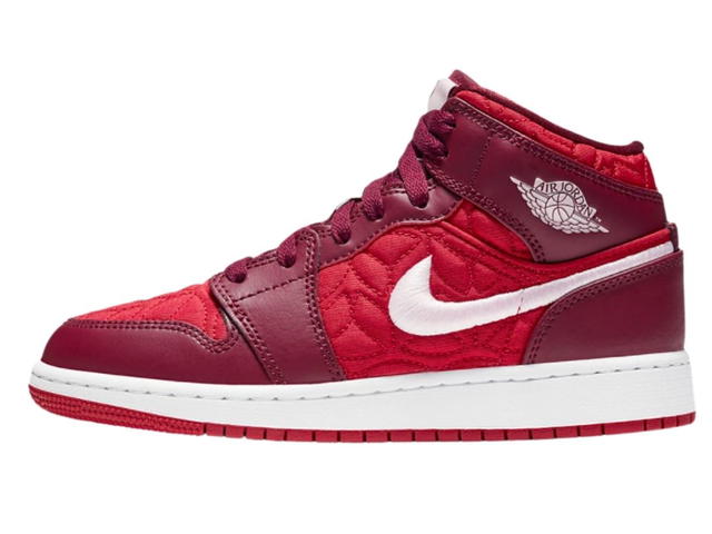 Jordan Jordan 1 Mid SE GS 'Red Quilted' - view 2