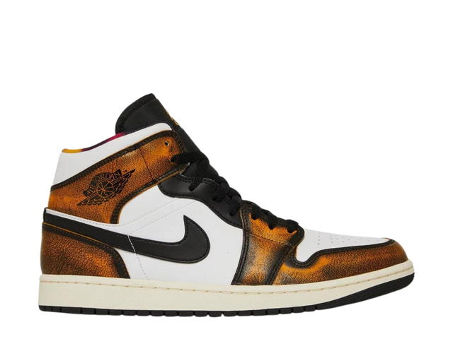 Jordan Jordan 1 Mid SE Orange Wear Away - view 1