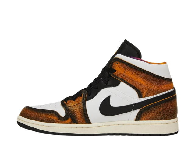 Jordan Jordan 1 Mid SE Orange Wear Away - view 2