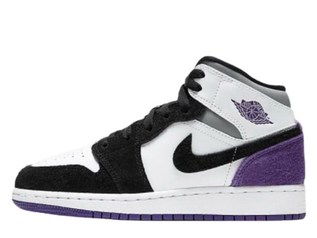 Jordan Jordan 1 Mid SE Purple (GS) - view 2