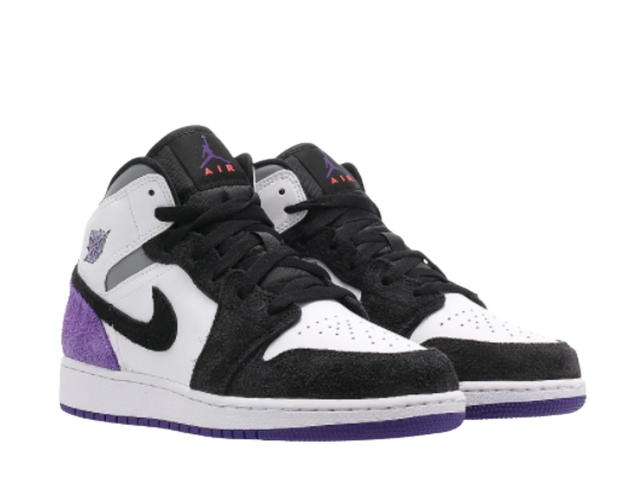 Jordan Jordan 1 Mid SE Purple (GS) - view 3