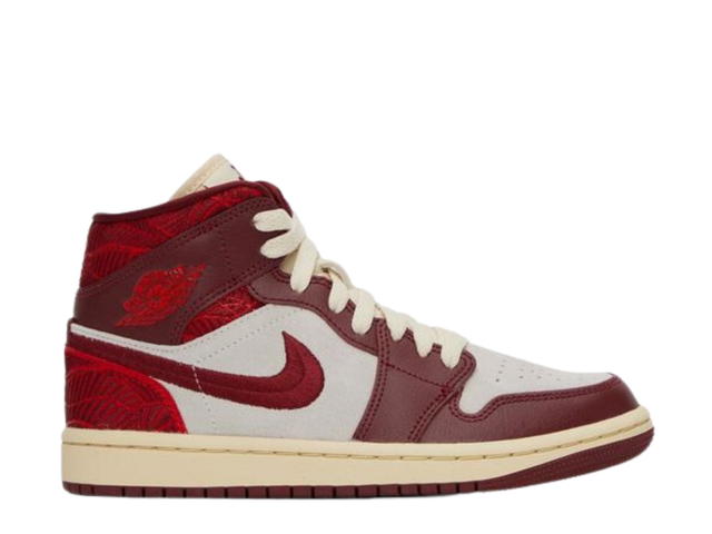 Jordan Jordan 1 Mid SE Tiki Leaf Team Red (Women's) - view 1