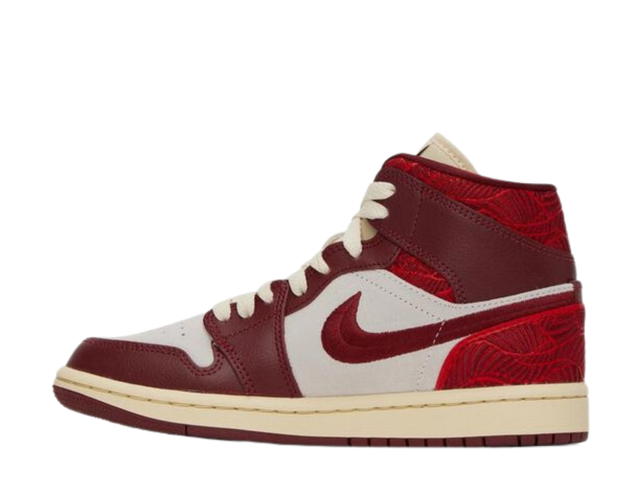 Jordan Jordan 1 Mid SE Tiki Leaf Team Red (Women's) - view 2