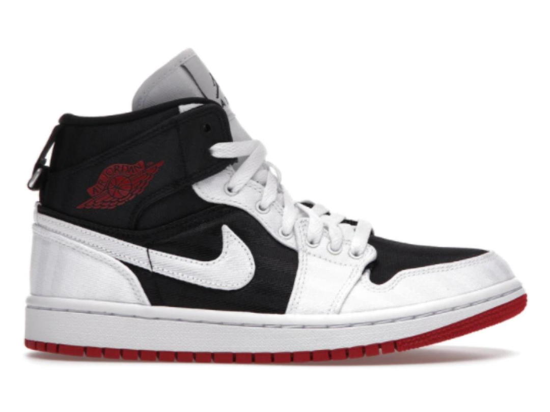 Jordan Jordan 1 Mid SE Utility Canvas White Black Gym Red (W)