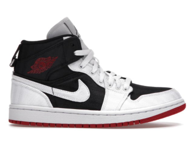 Jordan Jordan 1 Mid SE Utility Canvas White Black Gym Red (W) - view 1