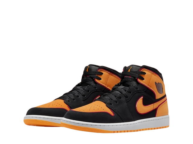 Jordan Jordan 1 Mid Fat Tongue Black Orange - view 3