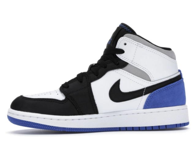 Jordan Jordan 1 Mid SE White Black Royal (GS) - view 3