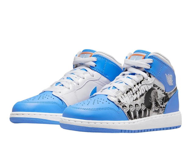 Jordan Jordan 1 Mid Sneaker School Game Winner (GS) - view 3