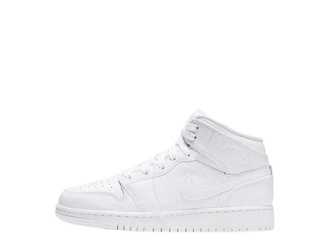 Jordan Jordan 1 Mid Triple White (2019) (GS) - view 2