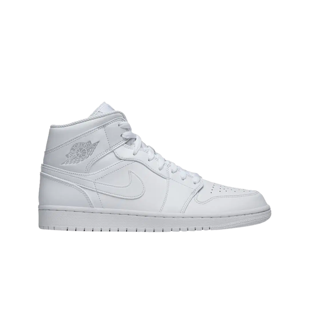 Jordan Jordan 1 Mid Triple White 2020