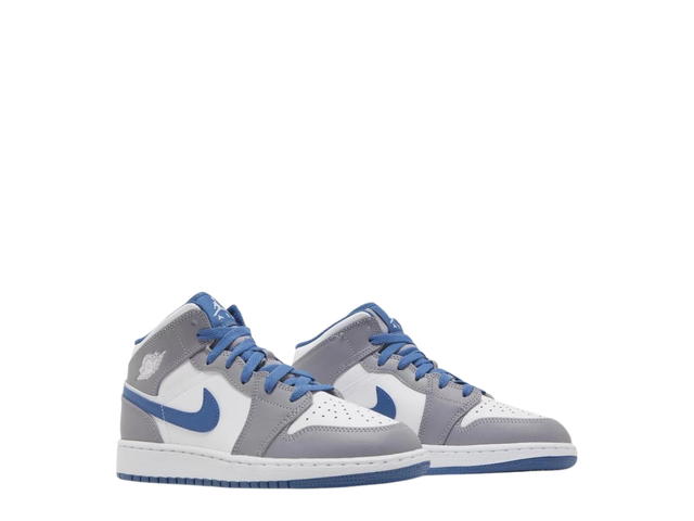 Jordan Jordan 1 Mid True Blue Cement (GS) - view 3