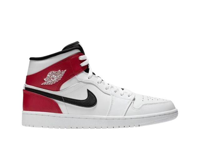 Jordan Jordan 1 Mid White Black Gym Red - view 1