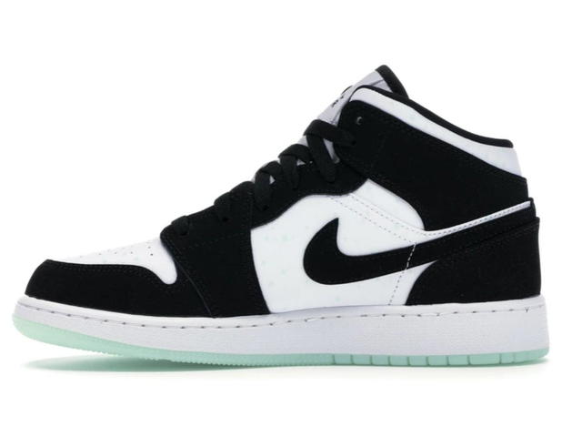 Jordan Jordan 1 Mid White Black Teal Tint (GS) - view 2