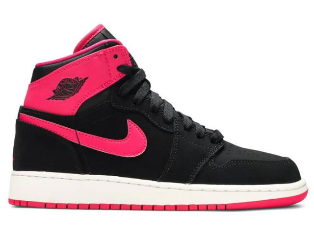 Jordan Jordan 1 Retro High Black Vivid Pink (GS) - view 1