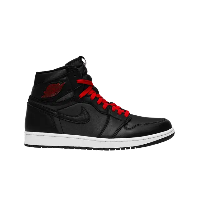 Jordan Jordan 1 Retro High Black Satin Gym Red - view 2