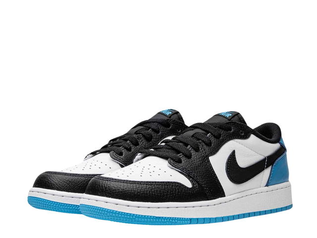 Jordan Jordan 1 Retro Low OG Black Dark Powder Blue (GS) - view 3