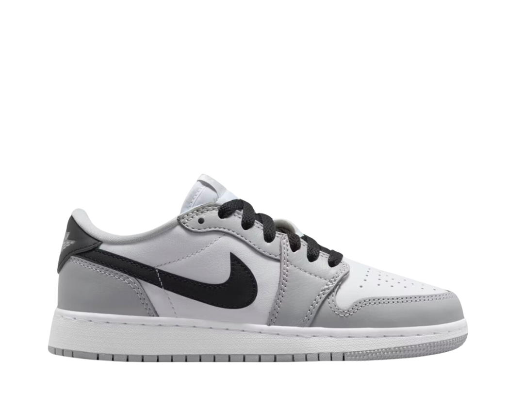 Jordan Jordan 1 Retro Low White Black Wolf Grey (GS)