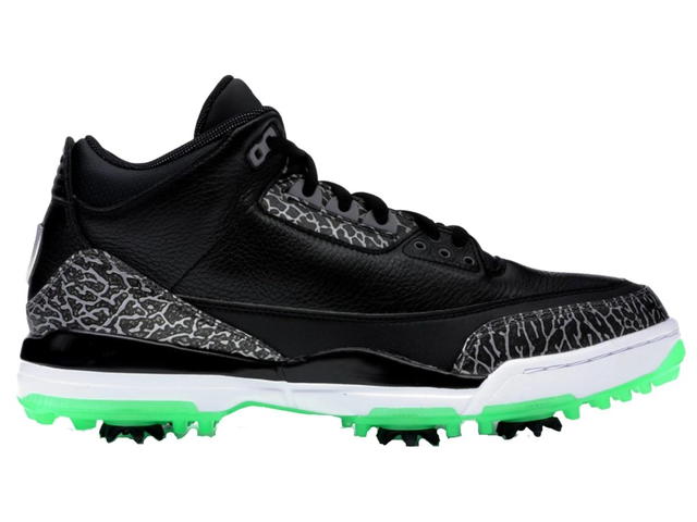 Jordan Jordan 3 Retro Golf Black Green Glow - view 1