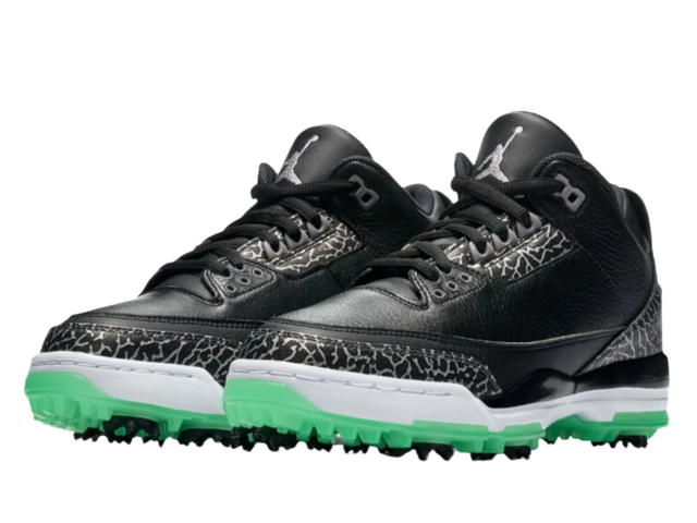 Jordan Jordan 3 Retro Golf Black Green Glow - view 2