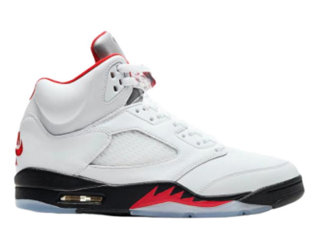 Jordan Jordan 5 Retro Fire Red SIlver Tongue (2020) - view 1