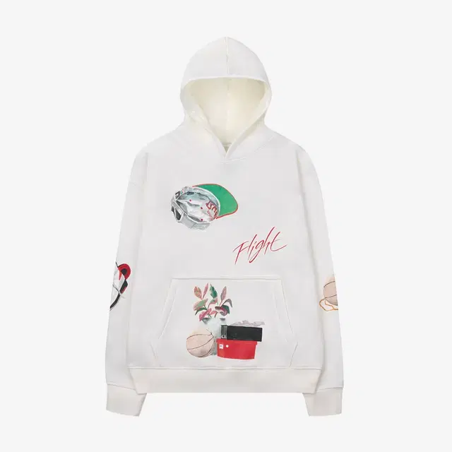 Jordan Jordan Flight Artist Series By Jacob Rochester Fleece Pullover Hoodie Sail - Asia - view 2