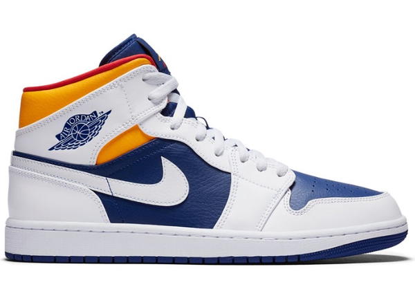 Jordan Jordan 1 Mid Royal Blue Laser Orange