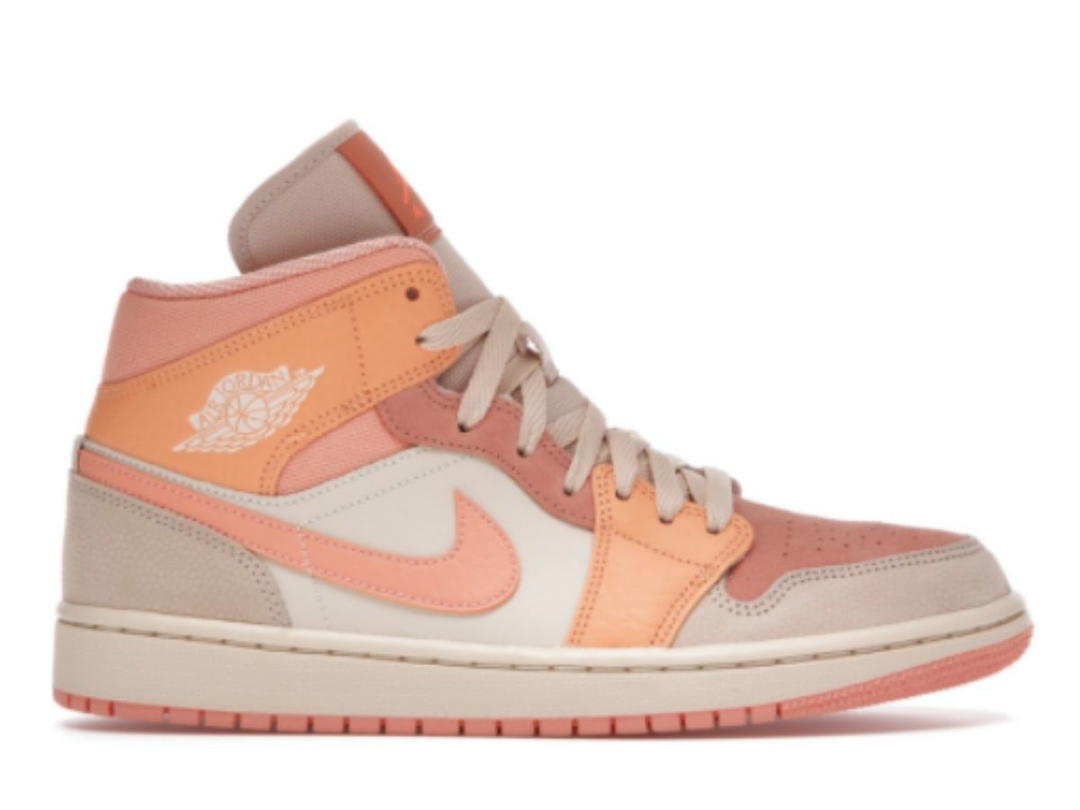 Jordan Jordan 1 Mid Apricot Orange (Women's)