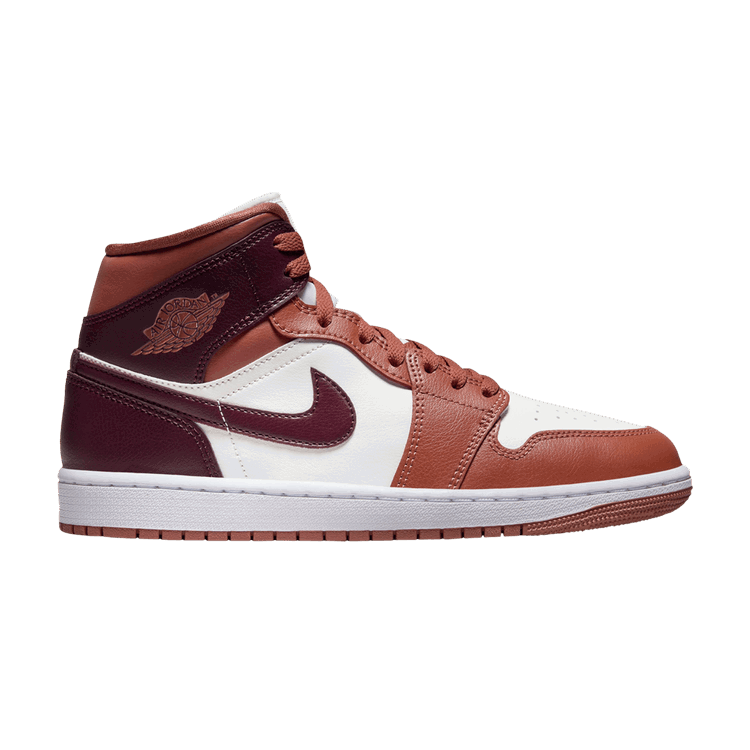 Jordan Jordan 1 Mid Dusty Peach Night Maroon (Women's)