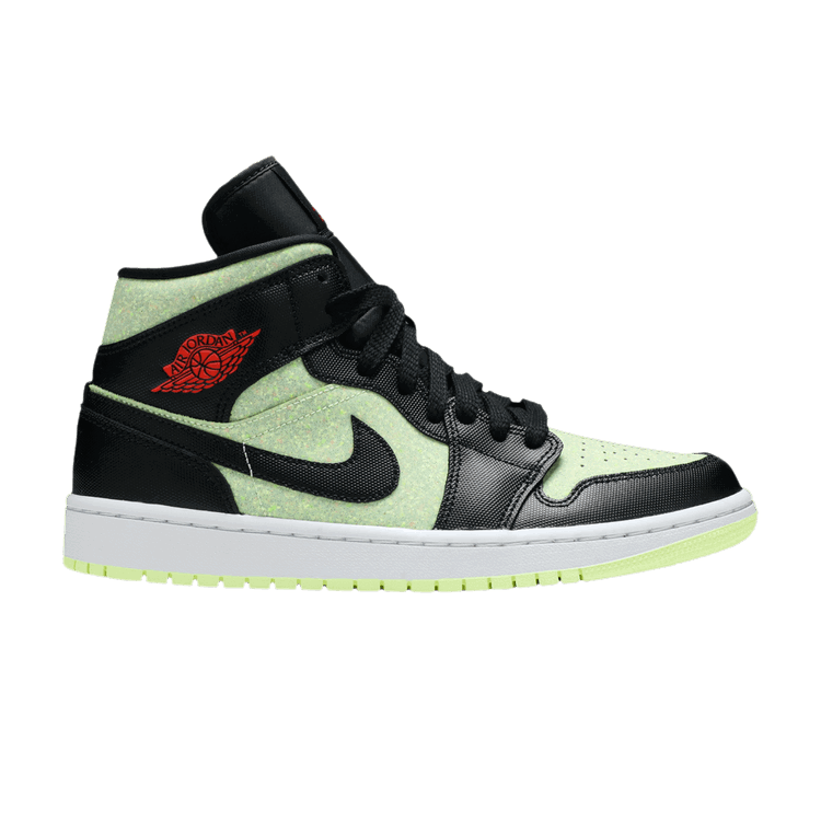 Jordan Jordan Wmns Air Jordan 1 Mid SE 'Black Barely Volt'
