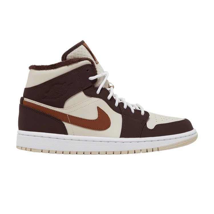 Jordan Jordan 1 Mid SE Brown Basalt Oatmeal (Women's)