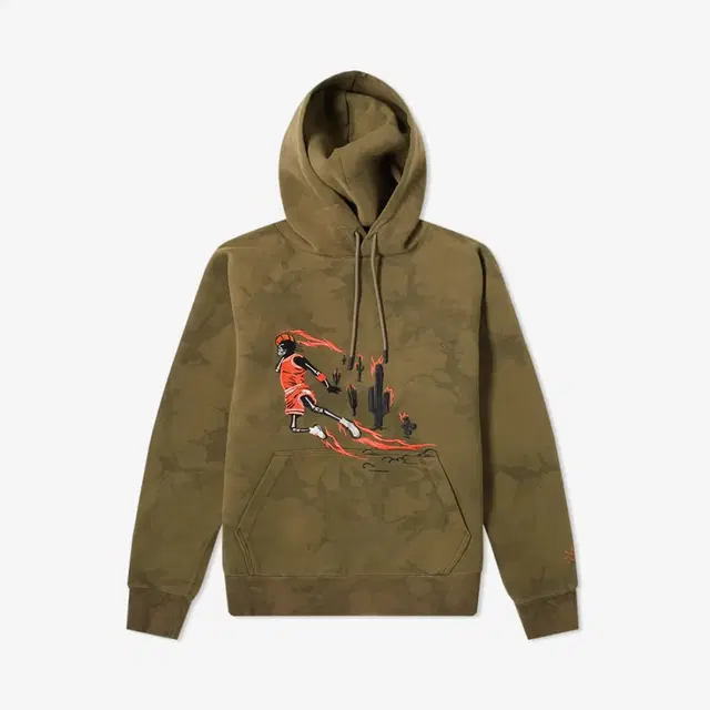 Jordan Jordan x Travis Scott Washed Suede Hoodie Medium Olive - view 2