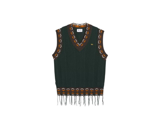 adidas adidas X Clot Crochet Vest By Edison Chen Green Night - view 1