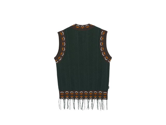 adidas adidas X Clot Crochet Vest By Edison Chen Green Night - view 2
