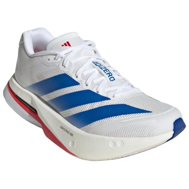 adidas adidas Adizero Boston 13 - White/Blue/Red - view 3