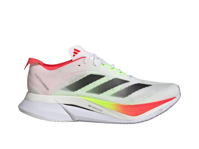 adidas adidas Adizero Boston 12 Anti Slip Wear Resistant Low Top White Black - view 1