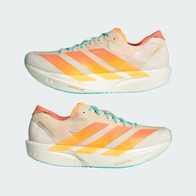 adidas adidas Adizero Takumi Sen 11 Crystal Sand Flash Orange Flash Aqua (Women's) - view 4