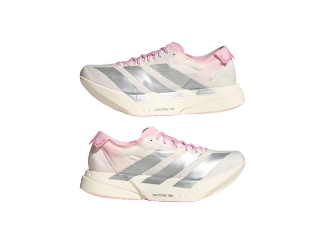 adidas adidas Adizero Adios Pro 4 Core White Silver Metallic Clear Pink (Women's) - view 4