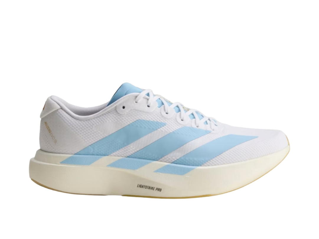 adidas adidas Adizero Evo SL Cloud White Clear Blue Matte Gold