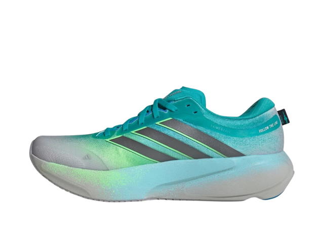 adidas adidas Supernova Rise 3 Running Shoes Grey Two Iron Metallic Lime Burst - view 2